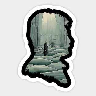 Andrei Tarkovsky´s Stalker Illustration Silhouette Sticker